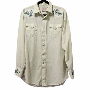Vintage H Bar C ranch wear permanent press king tail mint green.‎
